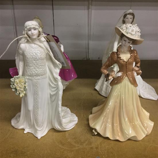 4 Coalport figures of ladies